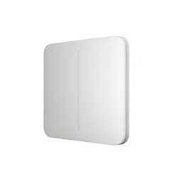 Розумний двоклавішний прохідний вимикач Ajax LightSwitch (2-gang/2-way) Jeweller (white/білий) (26-00405) - мініатюра 3