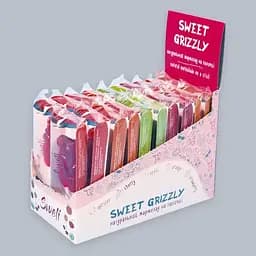 Набір шоубокс Асорті Мармелад на паличці Sweli Sweet grizzly 20 шт (5 смаківх4 шт)(апельсин, абрикос, вишня, полуниця, яблуко) - мініатюра 2