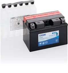 Мото акумулятор EXIDE AGM 6СТ-9,5Ah Аз 12В 130А (EN) ET12A-BS
