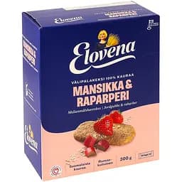 Галети з вівса Elovena з полуницею та ревенем 300 г