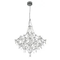 Люстра стельова LED Levistella 918L981 (800) CH, 40W, три режими світла, діаметр 800мм, металевий каркас, сучасний стиль для дому