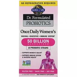 Пробіотики для жінок Garden of Life Once Daily Dr. Formulated Probiotics 30 вегетаріанських капсул
