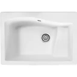 Мийка кухонна Valetti 70N гранітна 710х490 мм біла