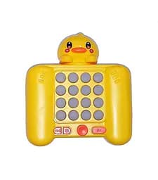 Електронна гра кнопкова F6-7-9-B-9-L-9-Y-9-K, музика, звук (англ), світло, в коробці (6903317700837) Качка Вид Y