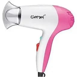 Фен для сушіння укладання волосся Gemei GM-1709 маленький дорожній міні компактний 1000 Вт