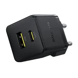 МЗП Baseus Palm Fast Charger 30W (1USB-A/1C) + кабель Type-C to Type-C (P1011160A) Cluster Black - мініатюра 3