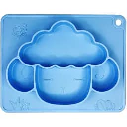 Силиконовая тарелка-коврик Mega Zayka Баранчик MGZ-0125 (Blue)