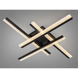 Стельова LED люстра Diasha MX3068 57W чорний акрилові розсіювачі сучасний дизайн