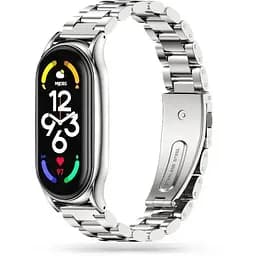 Ремешок Steel Strap Mi Band 7 Серебристый (01)