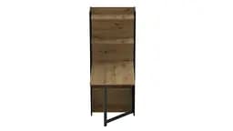 Стіл книжка з етажеркою Практик 2 Ferrum-decor 1555x640x990 Чорний метал ДСП Дуб Артізан 16 мм (FRD-104630) - мініатюра 4