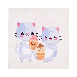 Набор для творчества Вышивка крестиком Котики со вкусняшками Strateg, AX-311