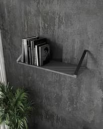 Полка настенная навесная Moreli FXT-28 LOFT 800х210х290 мм Антрацит/Черный