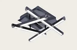 Светодиодная люстра 1040-4 черная