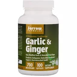 Часник та Імбир Jarrow Formulas 700 мг 100 капсул 