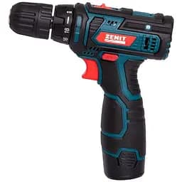 Шуруповерт-дрель аккумуляторный Zenit США-12 Р2 Li 12В 2х1.3 А/ч 26 Нм 400 1400 об/мин 1 кг