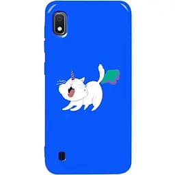 Чохол-накладка Toto Pure TPU 2 mm Print Case Samsung Galaxy A10 #6 Cat Puk Blue