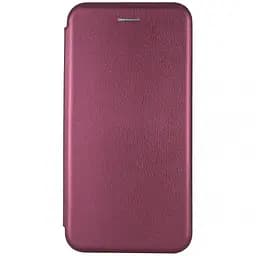 Шкіряний чохол-книжка Classy для Xiaomi Redmi 8a Бордовий