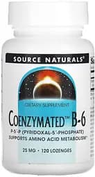 Вітаміни та мінерали Source Naturals Coenzymated Vitamin B6 25 mg, 120 льодяників