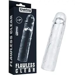 Насадка на пенис Lovetoy Flawless Clear Penis Sleeve Add 2 19 см прозрачный