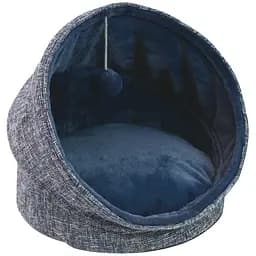 Будиночок для тварин Croci Igloo Glam з іграшкою синій 44x44x48 см (C2178565)