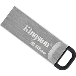 USB флеш-накопичувач Kingston DataTraveler Kyson 512GB USB-A 3.2 Silver/Black (DTKN/512GB) [116035]