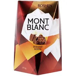 Цукерки Roshen Mont Blanc з шоколадом та сезамом, 177 г (876116)