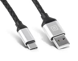 Кабель REAL-EL Premium Leather USB - USB Type-C (M/M), 1 м, Black (EL123500049) - мініатюра 6