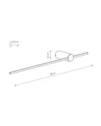 Бра, настінний світильник Nowodvorski 11380 Saber LED M 1x11W 4000K 410Lm IP20 оливковий - мініатюра 7
