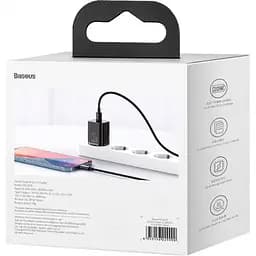 Мережевий зарядний пристрій Baseus Super Silicone PD Charger 1Type-C 20W CCSUP-B01 Black - мініатюра 9