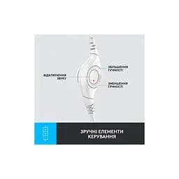 Навушники Logitech H390 USB White (981-001286) - мініатюра 4