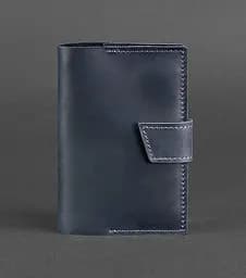 Кожаная обложка для паспорта 4.0 синяя