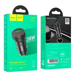 АЗП Hoco Z49B Level PD38W(1C1A) car charger Black - мініатюра 2