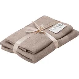 Набір рушників махрових Ardesto Essence 50х90 см 70х140 см 2 шт. 100% бавовна бежевий (ART2358BE) 