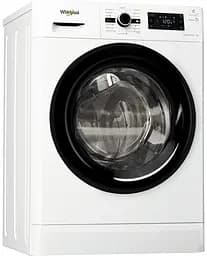 Пральна машина Whirlpool з фронтальним завантаженням FWSG61283BVEE, 6кг, 1200, A+++, Пара, 43см, Дисплей, Інвертор, Люк чорний, Білий (FWSG61283BVEE)