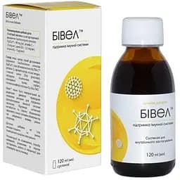 Дієтична добавка Бівел для підтримки імунної системи суспензія 120 мл у пляшці з мірною кришкою