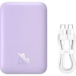 Зовнішній акумулятор Baseus Magnetic Bracket Mini 6000mAh 20W Purple (P10059002513-00) [141929] - мініатюра 9