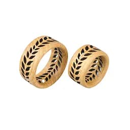 Деревянное кольцо для салфеток VANZA LEAF – диаметр 50 мм.