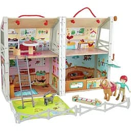 Дерев'яний набір Hape Ранчо для поні (E3409)