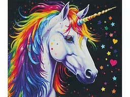 Картина за номерами Єдиноріг, WToys (40х50 см)
