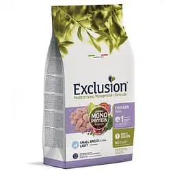 Сухий корм Exclusion Light Chicken Small Breed для дорослих собак маленьких порід 500 г