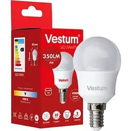 Светодиодная лампа Vestum G45 4W 4100K 220V E14 1-VS-1207