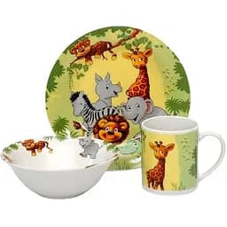 Набор посуды детский Limited Edition Jungle 3 предмета фарфор (YF6030)