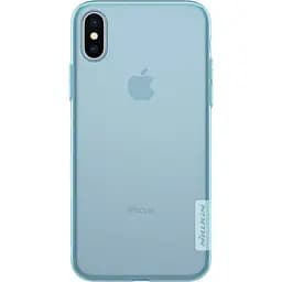 Чохол-накладка Nillkin TPU Nature Case Apple iPhone X Blue