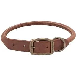 Нашийник для собак Coastal Circle-T Round Dog Collar круглий шкіряний 1.2х50см