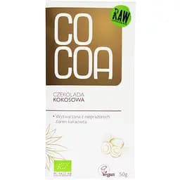 Шоколад сырой Cocoa Raw Кокос органический 50 г