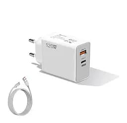 Мережевий зарядний пристрій 120W Charger + Кабель 6A 