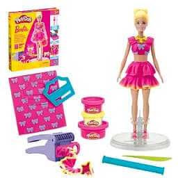 PD Набір для творчості з масою для ліплення Hasbro Barbie. Рюші та банти (G1361)