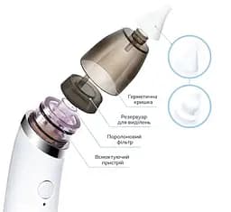 Набір: аспіратор електронний назальний ArhiMED EcoBreath SE + набір поролонових фільтрів ArhiMED для аспіраторів 20 шт. - мініатюра 6