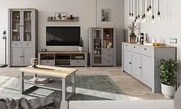 Стіл обідній Lagom Латур розкладний 160x90x77.5 см дуб світлий сірі ніжки - мініатюра 2