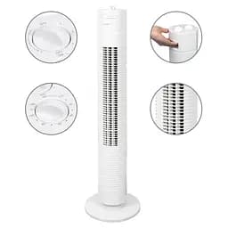 Вентилятор колонний Clatronic TVL 3770 78cm, потужність 35вт, білий - мініатюра 7